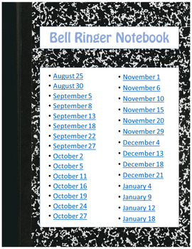 Preview of Technology Skills Bell Ringer Digital Interactive Notebook
