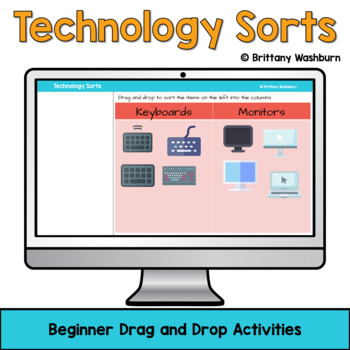 Preview of Technology Sorts - Drag and Drop Parts of a Computer Activity