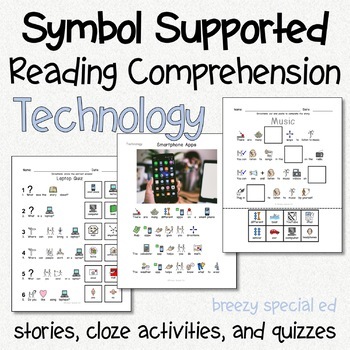 Preview of Technology - Symbol Supported Reading Comprehension for Special Ed