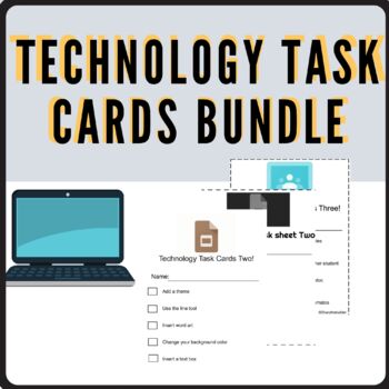 Preview of Technology Task Cards Bundle!