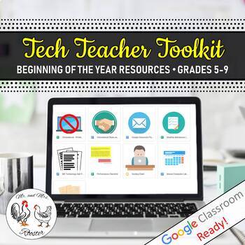 Preview of Technology Teacher Toolkit Editable - Syllabus, Planner, Attendance, Etc.