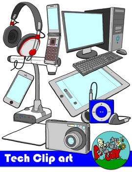 Preview of Technology Tech School Clipart