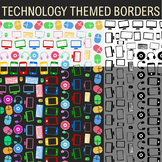 Technology Theme - 14 Borders, Frames, Clip Art