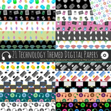 Technology Theme Digital Paper - 21 Papers (A)