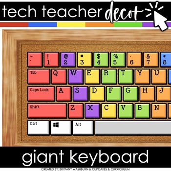 Preview of Technology Themed Decor Giant Keyboard for the Computer Lab