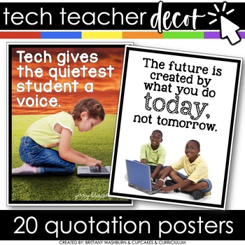 Preview of Technology Themed Decor Quote Posters