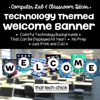 Preview of Technology Themed Welcome Banner