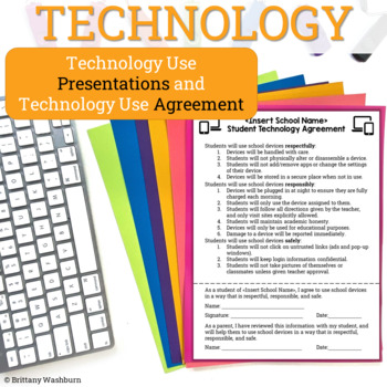 Preview of Technology Use Agreement and Presentations