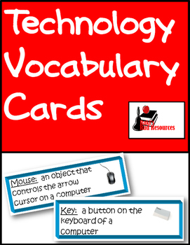 Preview of Technology Vocabulary Cards