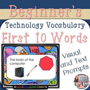 Preview of Technology Vocabulary Flash Cards