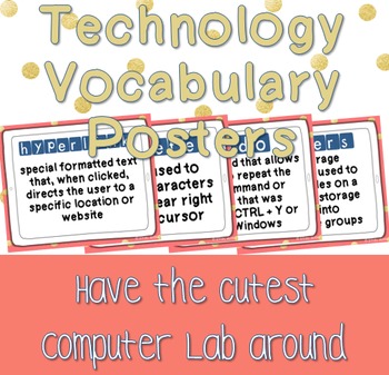 Preview of Technology Vocabulary Posters