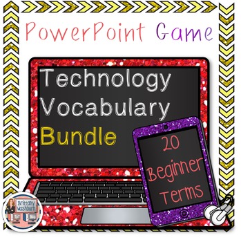 Preview of Technology Vocabulary PowerPoint Game Bundle