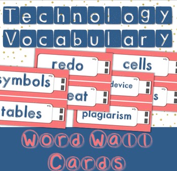 Preview of Technology Vocabulary Word Wall