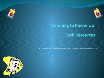 Preview of Technology PD:  Learning to Power Up Tech Resources