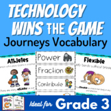 Technology Wins the Game Journeys 3rd Grade Vocabulary Supplement