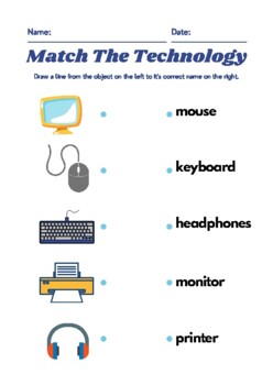 Preview of Technology Word Match