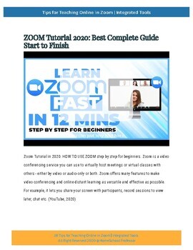 Zoom for Online Teaching – A Guide for Teachers