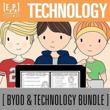 Technology and BYOD (Bring Your Own Device) Posters and Contract Bundle