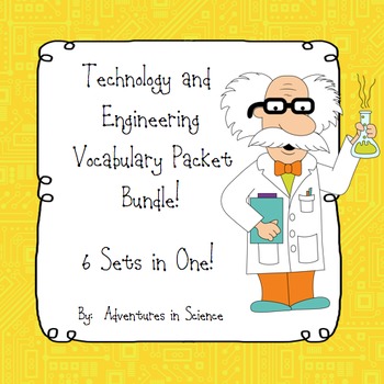 Preview of Technology and Engineering Vocabulary Packet Bundle