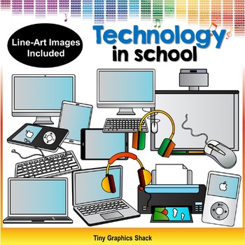 Preview of Technology in School Clip Art
