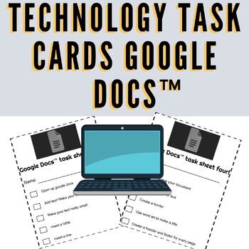 Preview of Technology task Card | Google | Distance Learning