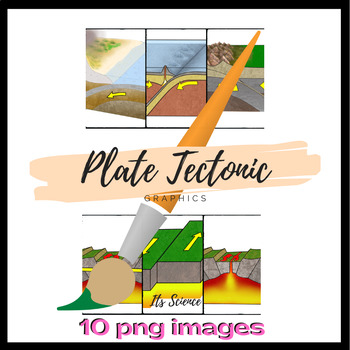 Preview of Tectonic Plate Boundaries Clipart Graphic Images