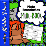 Tectonic Plate Boundaries Mini-Book with notes