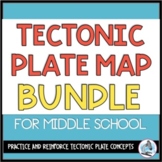 Tectonic Plate Boundaries & Maps BUNDLE
