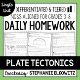 Tectonic Plates Homework | Printable & Digital