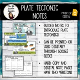 Tectonic Plates - Notes & PPT