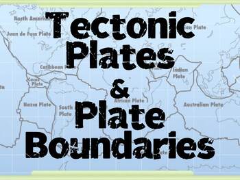 Preview of Tectonic Plates & Plate Boundaries PowerPoint & Guided Notes