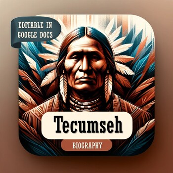 Tecumseh Biography - Canadian Hero, Reading Comprehension Resource, Digital