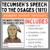 Tecumseh's Speech to the Osages (1811): Primary Source Analysis