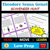 Theodor Seuss Geisel Activity Scavenger Hunt Read Across America