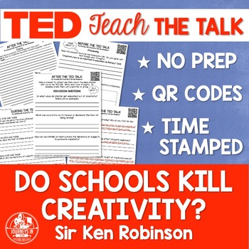 Preview of Ted Talk Lesson: Do Schools Kill Creativity? by Sir Ken Robinson