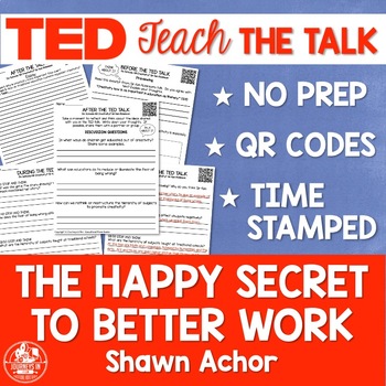 Preview of Ted Talk Lesson: The Happy Secret to Better Work by Shawn Achor