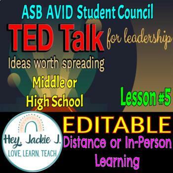Preview of Ted Talk Presentation #5 Celeste Headlee Leadership Middle High School ASB AVID