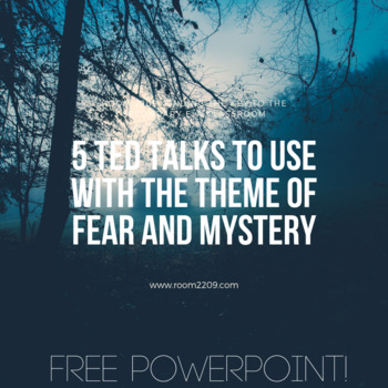 Preview of Ted Talks with the Theme of Fear and Mystery PowerPoint