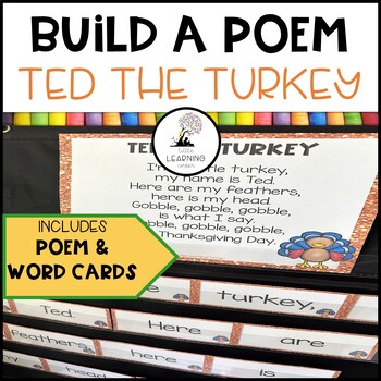 Preview of Ted the Turkey Thanksgiving Build a Poem