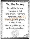 Ted the Turkey - Thanksgiving Poem for kids | November Poems