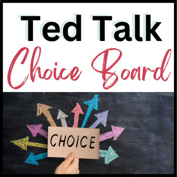 Preview of TedTalk Choice Board with Reflective Writing via Google Slides