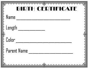 element birth certificate