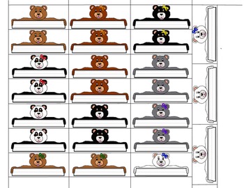 teddy bear classroom name tag door magnets by teddy bear corner