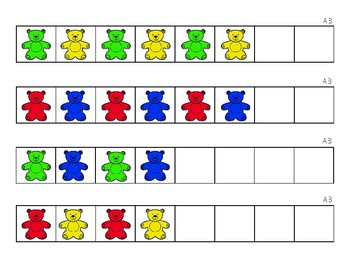 Teddy Bear Counter Patterns by Stephen Wolfe | Teachers Pay Teachers