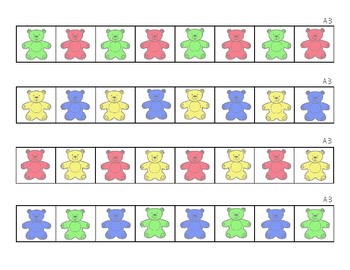 Teddy Bear Counter Patterns by Stephen Wolfe | Teachers Pay Teachers