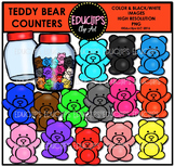 Teddy Bear Counters Clip Art Bundle {Educlips Clipart}