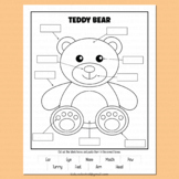 Teddy Bear Day Activity Label Cut and Paste Worksheet Picn