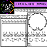 Teddy Bear Doodle Borders {Creative Clips Digital Clipart}