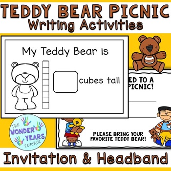 Teddy Bear Picnic Writing Activities, Invitations, and Headband | TPT