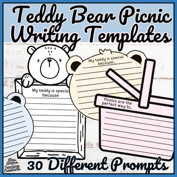 Preview of Teddy Bear Picnic Writing Prompts & Creative Story Starters Craftivity